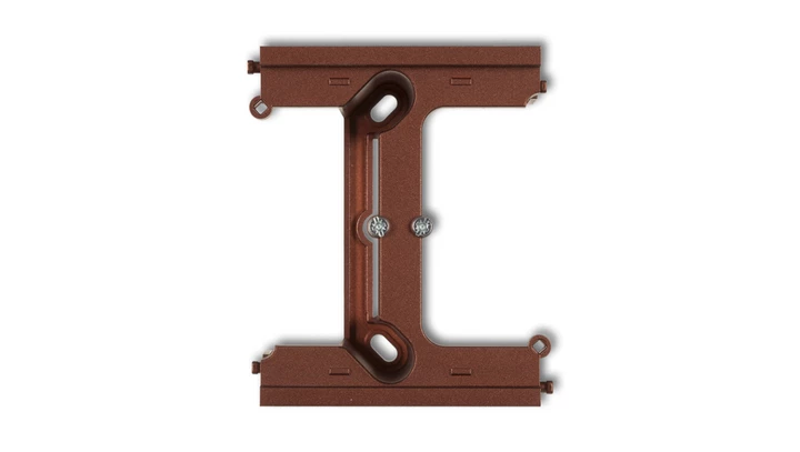 DECO Moduł rozszerzający puszkę natynkową pojedynczą, składaną do ramek wielokrotnych DECO brązowy metalik 9DPU-2