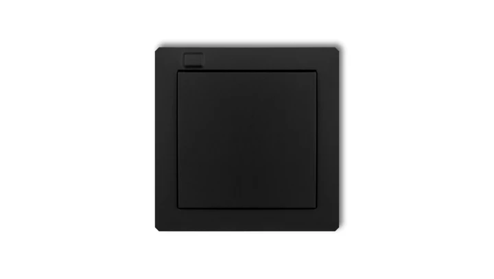 DECO Nadajnik 1-klawiszowy 2-kanałowy do systemu Exta Free czarny mat 12DEF-1