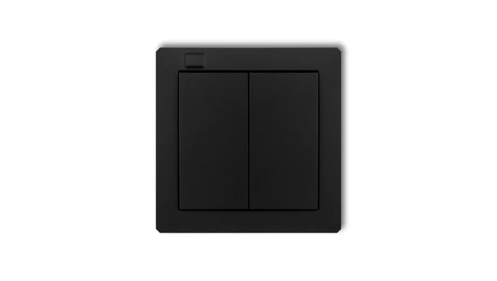 DECO Nadajnik 2-klawiszowy 4-kanałowy do systemu Exta Free czarny mat 12DEF-2