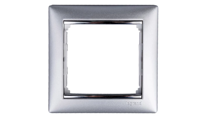 VALENA Ramka pojedyncza aluminium 770351