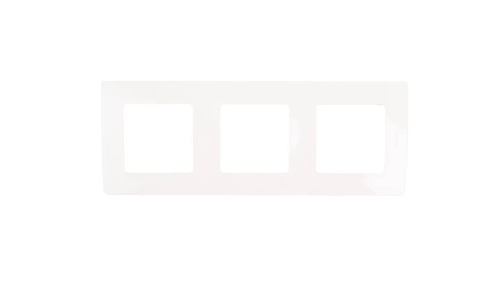 NILOE Ramka potrójna biała 665003