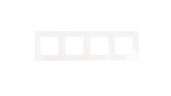 NILOE Ramka poczwórna biała 665004