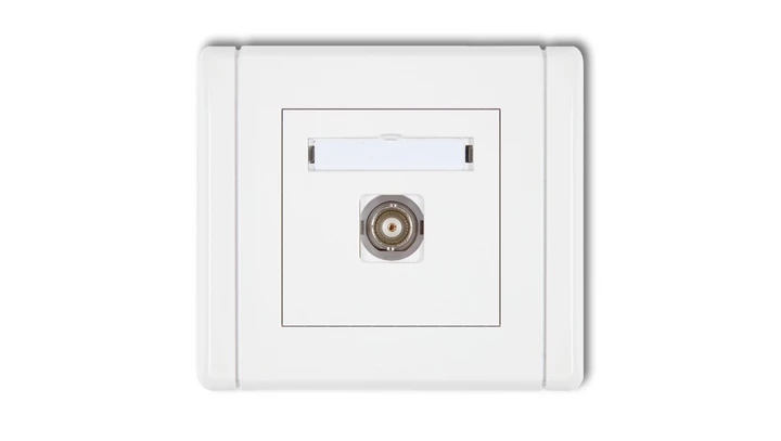 FLEXI Gniazdo pojedyncze BNC biały FGBNC-1