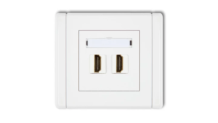 FLEXI Gniazdo podwójne HDMI biały FHDMI-2