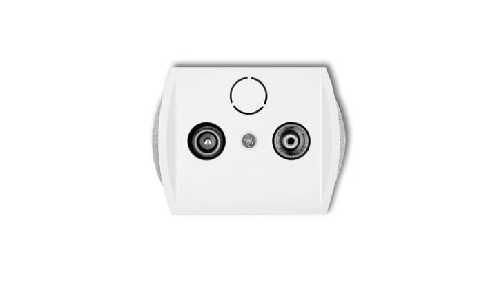 TREND Gniazdo antenowe RTV przelotowe 12dB biały G12P