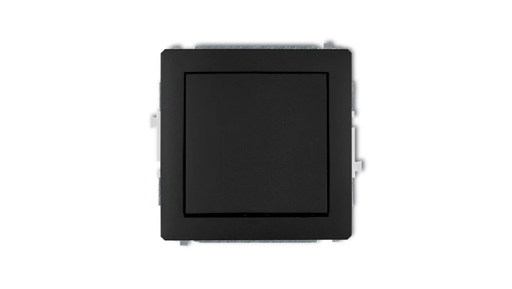 DECO Łącznik jednobiegunowy czarny mat 12DWP-1