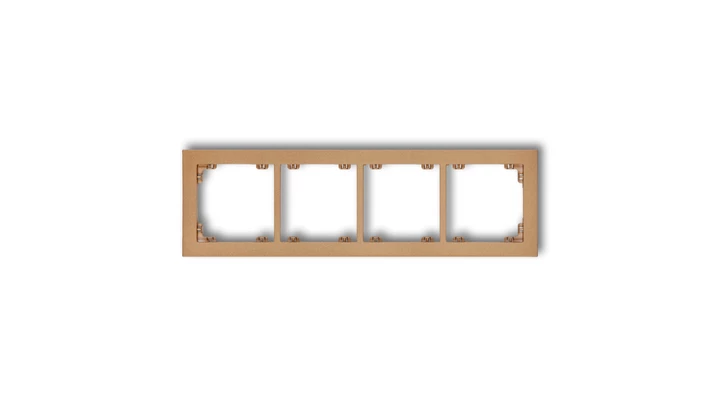 DECO Ramka poczwórna złoty metalik 8DR-4