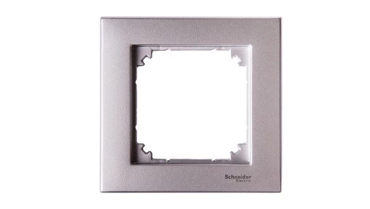 Merten M-Plan Ramka pojedyncza aluminium MTN486160