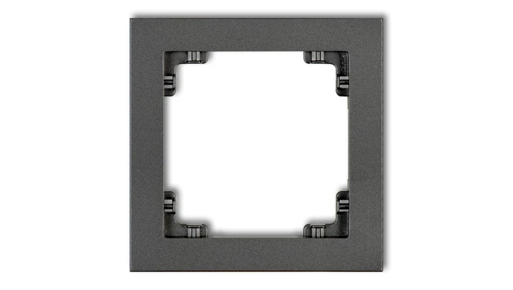 DECO Ramka pojedyncza grafitowy 11DR-1