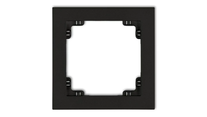 DECO Ramka pojedyncza czarny mat 12DR-1