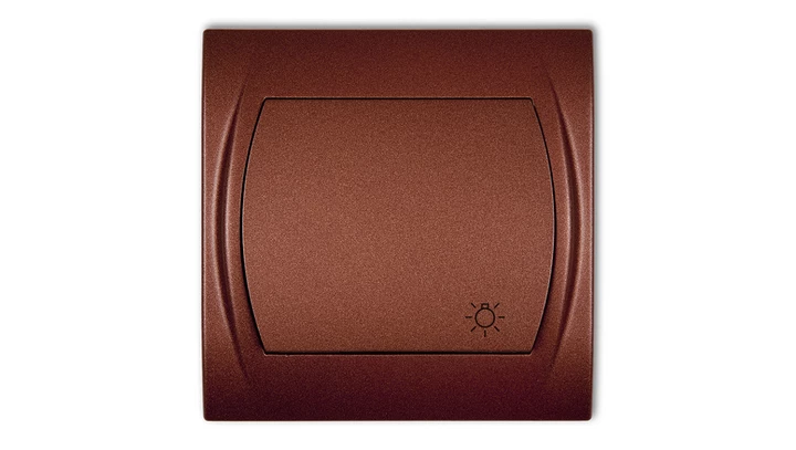 LOGO Przycisk /światło/ podświetlany brązowy metalik 9LWP-5L