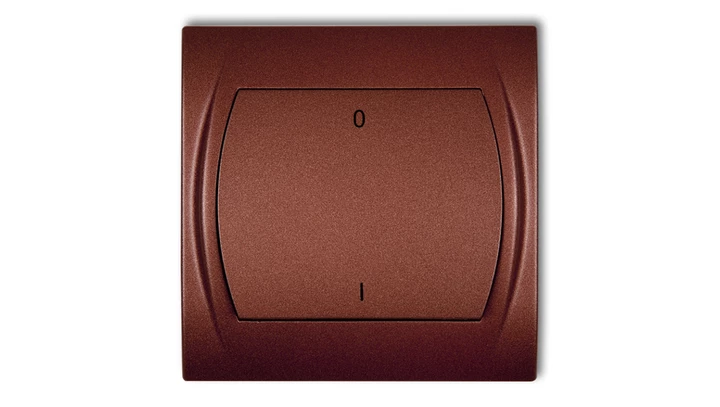 LOGO Łącznik dwubiegunowy podświetlany brązowy metalik 9LWP-9L