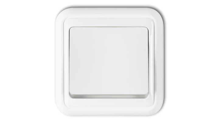 LIZA Łącznik jednobiegunowy podświetlany biały WPT-1L