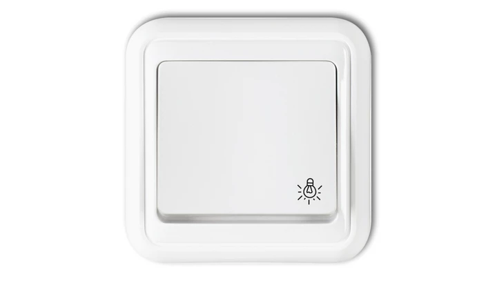LIZA Przycisk /światło/ podświetlany biały WPT-5L