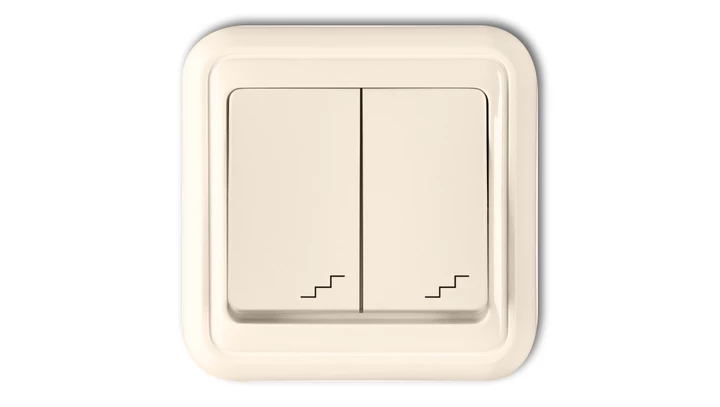 LIZA Łącznik podwójny schodowy beżowy 1WPT-7