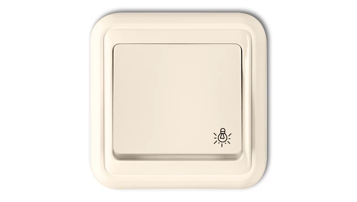 LIZA Przycisk /światło/ podświetlany beżowy 1WPT-5L