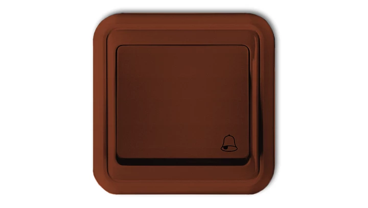 LIZA Przycisk /dzwonek/ brązowy 4WPT-4