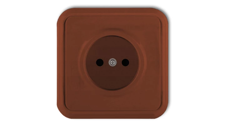 LIZA Gniazdo pojedyncze b/u brĄzowy 4GPT-1