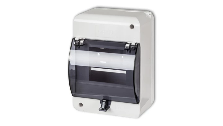 Rozdzielnica 5 modułowa z zerem i klapką biała OB-5ZZK