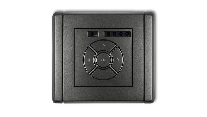 FLEXI Elektroniczny sterownik roletowy (przycisk strefowy) grafitowy 11FSR-5