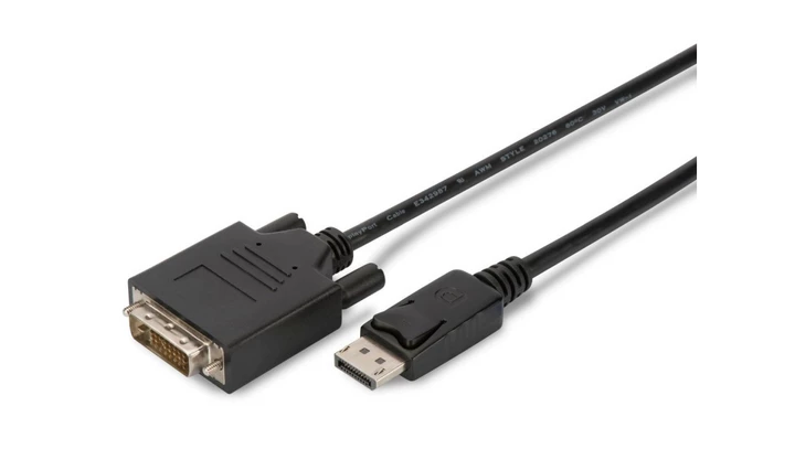 Kabel adapter DisplayPort 1.2 Typ DP/DVI-D(24+1), M/M czarny 5m AK-340301-050-S