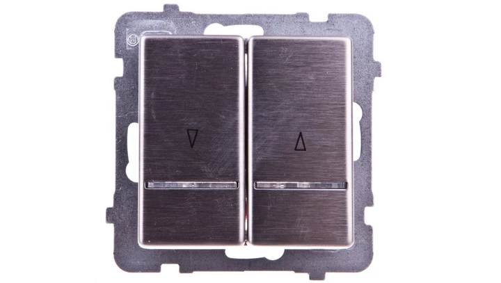 SONATA Łącznik żaluzjowy z podświetleniem stal inoxŁP-7RMS/m/37