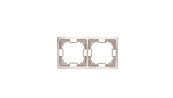 Simon Basic Standard Ramka podwójna uniwersalna satynowa BMR2/29