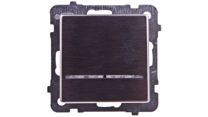 SONATA Łącznik kontrolny z podświetleniem stal inox ŁP-12RMS/m/37