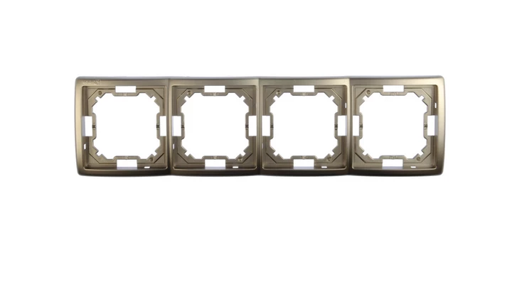 Simon Basic Standard Ramka poczwórna uniwersalna satynowa BMR4/29