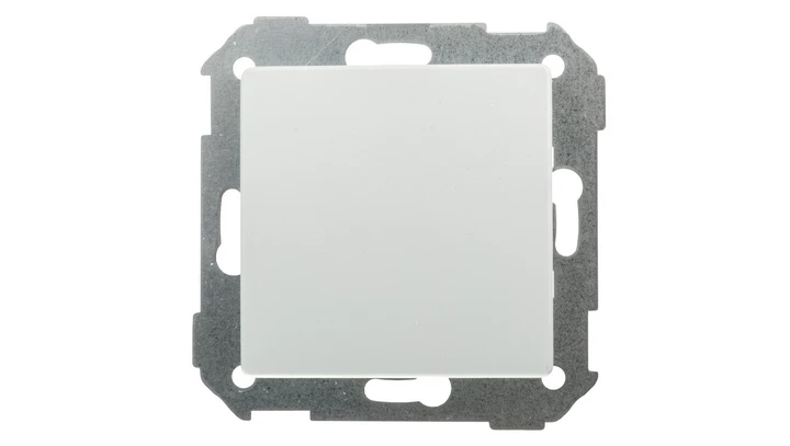 Simon 82 Zaślepka z mostkiem metalowym biała 82800-30