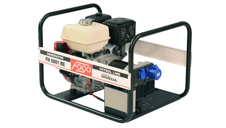 Agregat prądotwórczy 1-fazowy synchron 5,6kW 24,3A IP23 Honda GX390 auto reg nap (AVR) rozr + aku wyciszony FH 6001 RCE