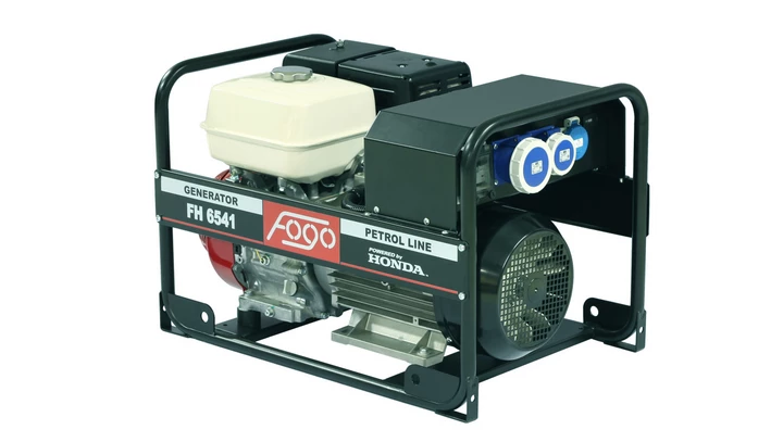 Agregat prądotwórczy 1-fazowy asynchron 5,6kW 24,3A IP54 Honda GX390 rozr + aku FH 6541 E