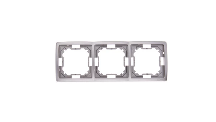 Simon Basic Standard Ramka potrójna uniwersalna stal inox BMR3/21