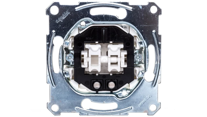 Merten łącznik świecznikowy 10A 250V IP20 z sygnalizacją zał. MTN3105-0000