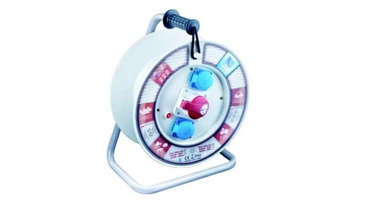 Rozgałęźnik na bębnie fi340 2xGS 16A 1x16A/5P 400V IP44 wyłącznik termiczny B.1110-340RT