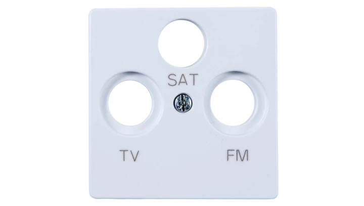 Simon 82 Pokrywa gniazda antenowego RD/TV/SAT biała 82037-30