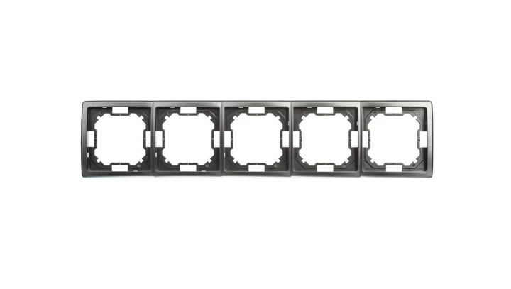 Simon Basic Standard Ramka pięciokrotna uniwersalna stal inox BMR5/21