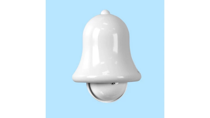 Dzwonek elektromechaniczny czaszowy Dzwon 230V biały DM-1/250V BIAŁY