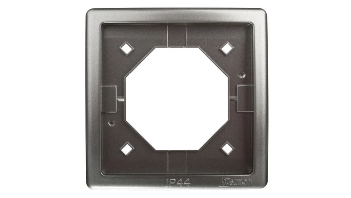 Simon Basic Standard Ramka bryzgoszczelna pojedyncza IP44 z uszczelką stal inox BMR1B/21