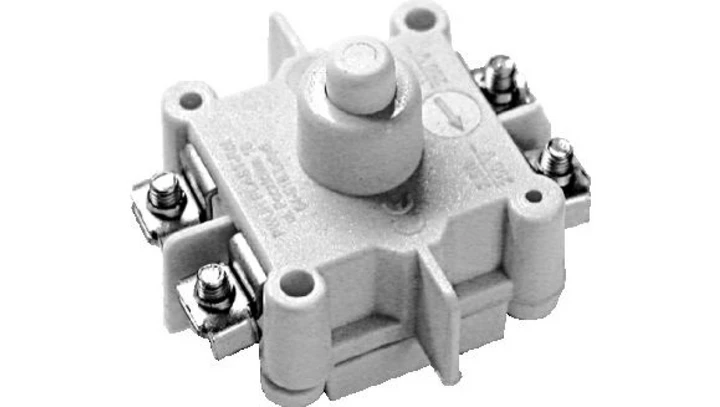 Wyłącznik do zabudowy, dwupozycyjny, dwutorowy 16A 250V WA-2/250V/16A