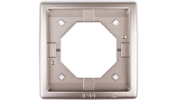 Simon Basic Standard Ramka bryzgoszczelna pojedyncza IP44 z uszczelką satynowa BMR1B/29