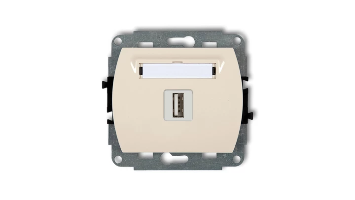 TREND Gniazdo pojedyncze USB-AA 3.0 beżowy 1GUSB-5