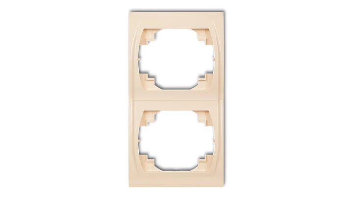 LOGO Ramka pionowa podwójna beżowy 1LRV-2