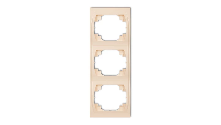 LOGO Ramka pionowa potrójna beżowy 1LRV-3