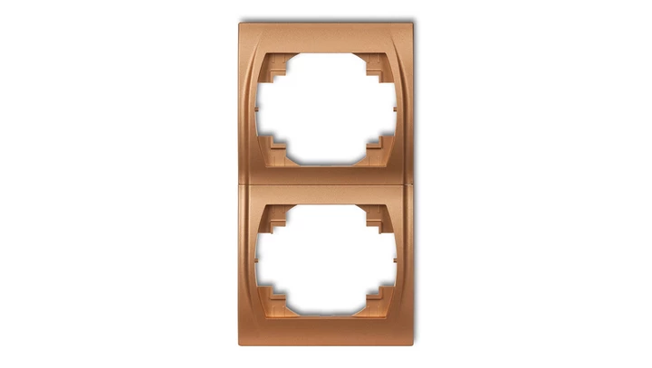 LOGO Ramka pionowa podwójna złoty metalik 8LRV-2