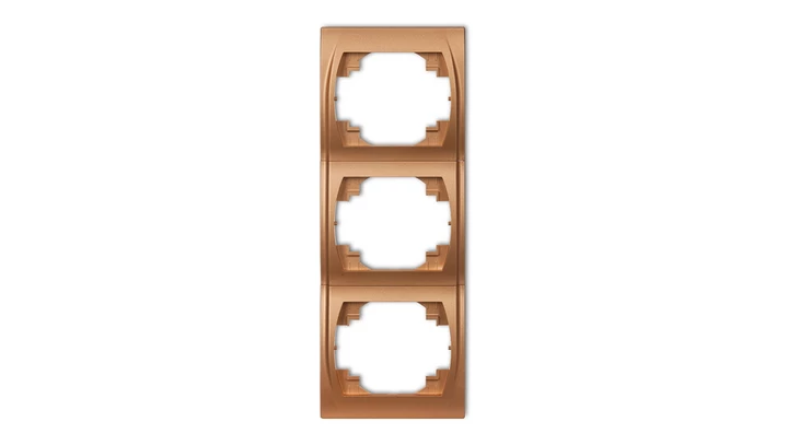 LOGO Ramka pionowa potrójna złoty metalik 8LRV-3