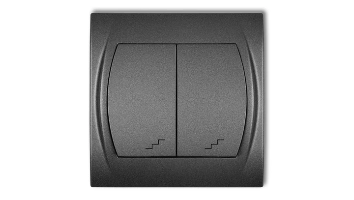 LOGO Łącznik podwójny schodowy grafitowy 11LWP-33