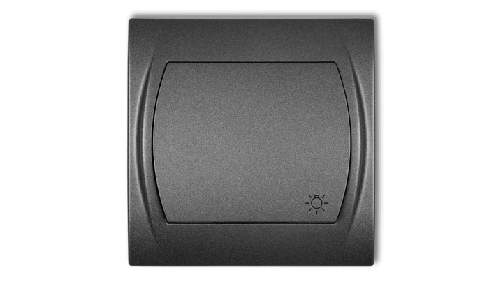 LOGO Przycisk /światło/ podświetlany grafitowy 11LWP-5L