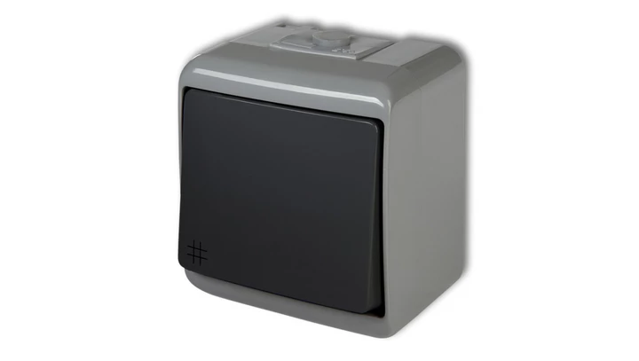 JUNIOR Łącznik krzyżowy podświetlany popielaty / grafitowy 30WHE-6L