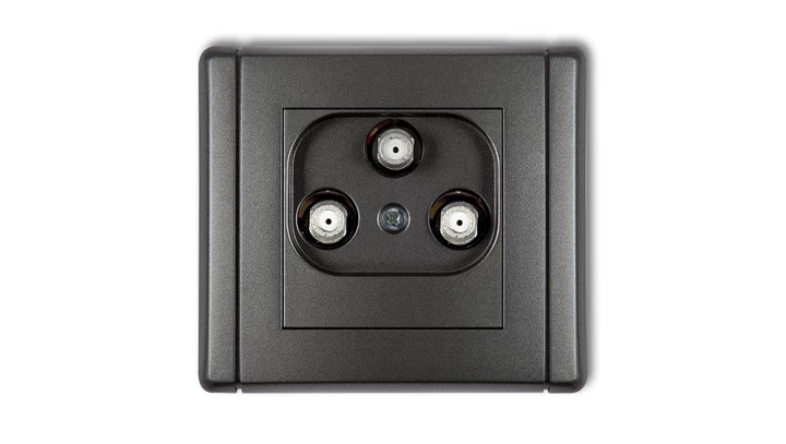 FLEXI Gniazdo multimedialne 3F DATA (UPC) grafitowy 11FGMU